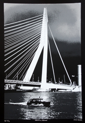 Zeefdruk Erasmus Bridge BE