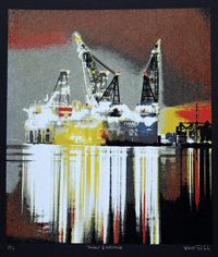Zeefdruk: Thialf & Sleipnir
